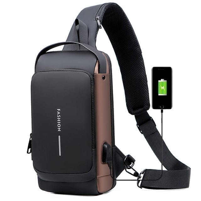 MOCHILA ANTI-FURTO COM SENHA USB (SLIM BAG)