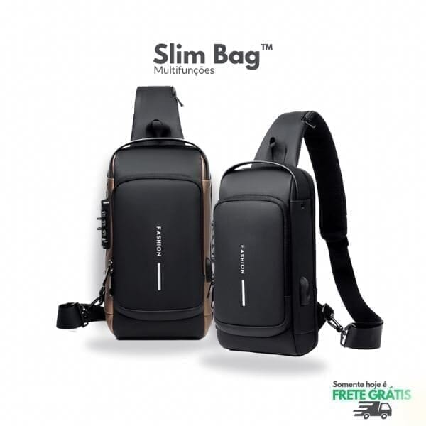 MOCHILA ANTI-FURTO COM SENHA USB (SLIM BAG)