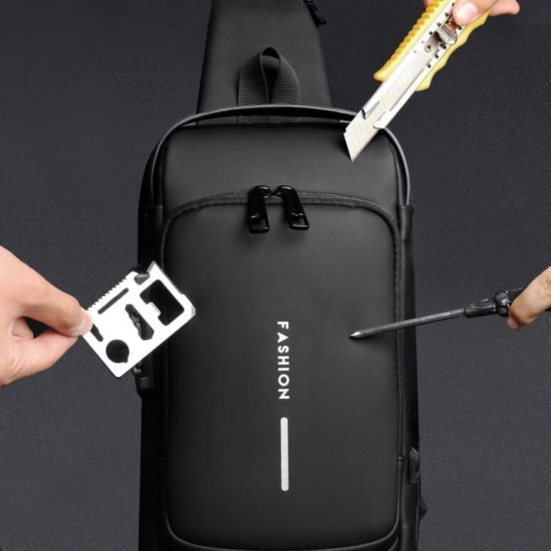 MOCHILA ANTI-FURTO COM SENHA USB (SLIM BAG)