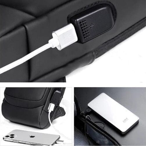 MOCHILA ANTI-FURTO COM SENHA USB (SLIM BAG)